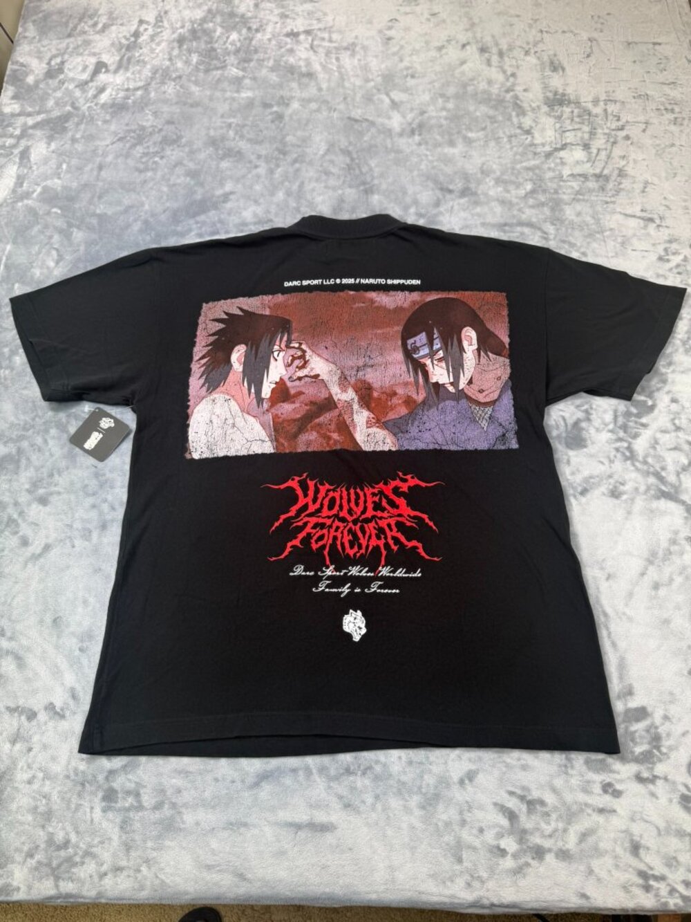 Darc Sport x Naruto Uchiha Sasuke Itachi Graphic Shirt Size M